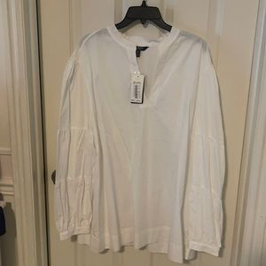 A classic white blouse/tunic